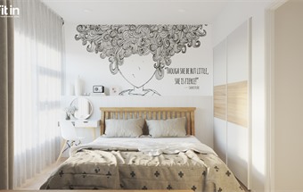 Hướng dẫn các bước chọn tranh dán tường 3d phòng ngủ phù hợp
