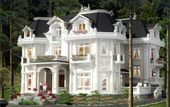 Biệt thư 2 tầng phong cách Châu Âu - Thổi luồng gió mới vào cuộc sống Việt