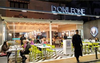 Không gian hiện đại trong thiết kế nội thất nhà hàng Don Leone tại Hà Nội