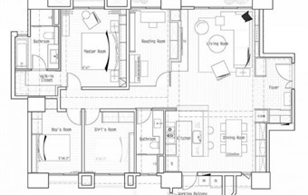 Thiết kế nội thất căn hộ chung cư 110m2 phong cách châu Âu tại Hà Nội