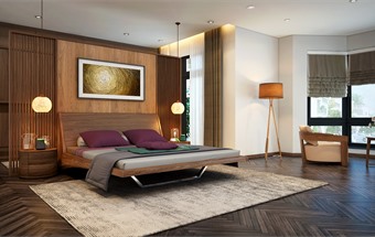 Thiết kế nội thất phòng ngủ hiện đại tiện nghi cho các kiến trúc nhà khác nhau